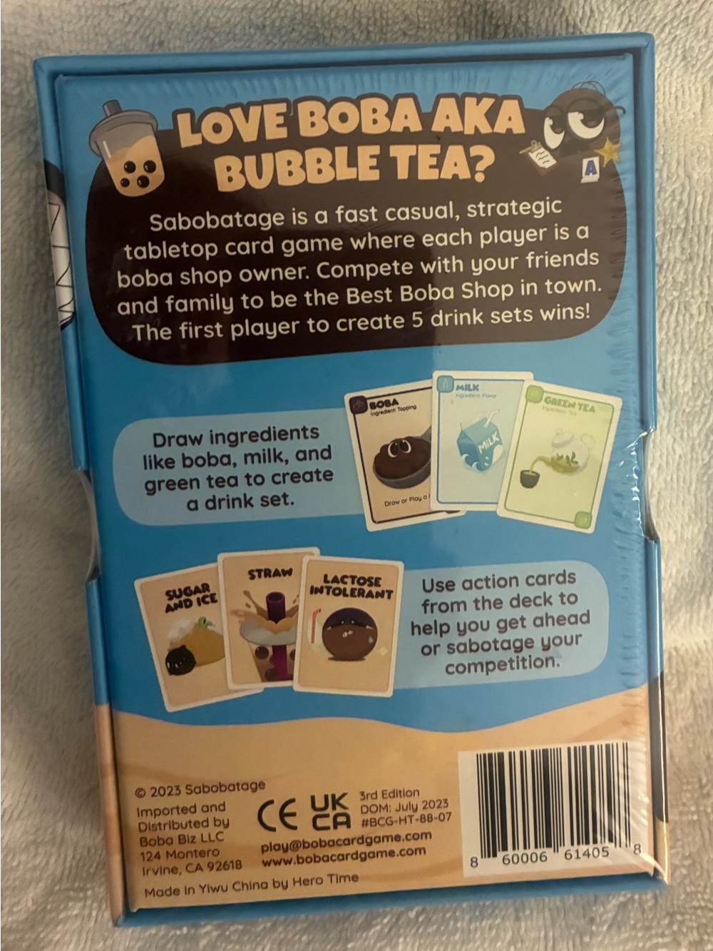 Sabobatage The Boba Card Game - Blue by - Picture 2 of 2